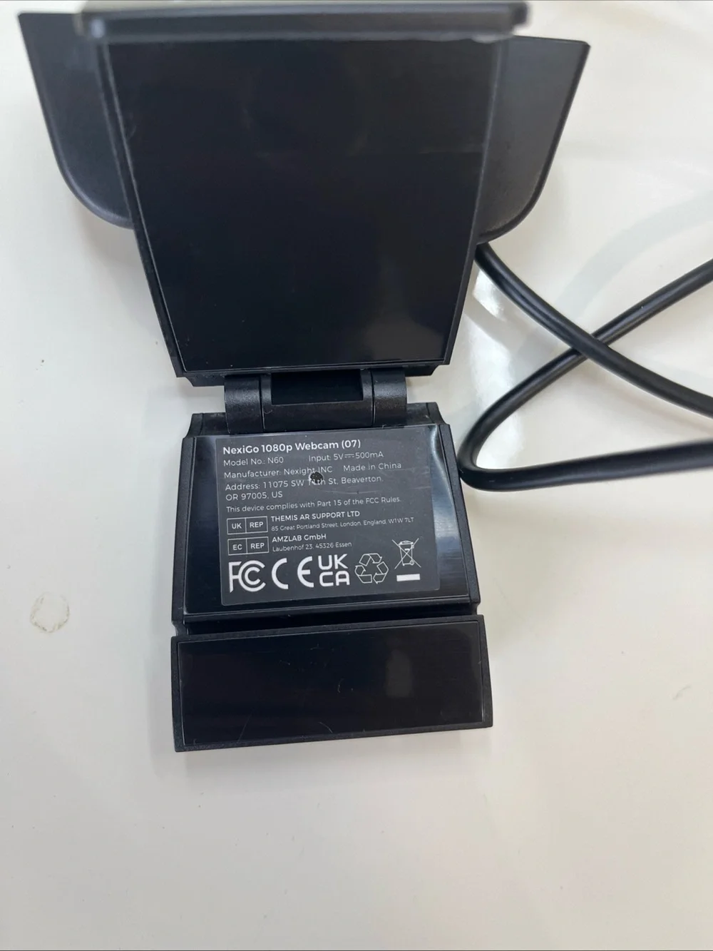 Nexigo black webcam